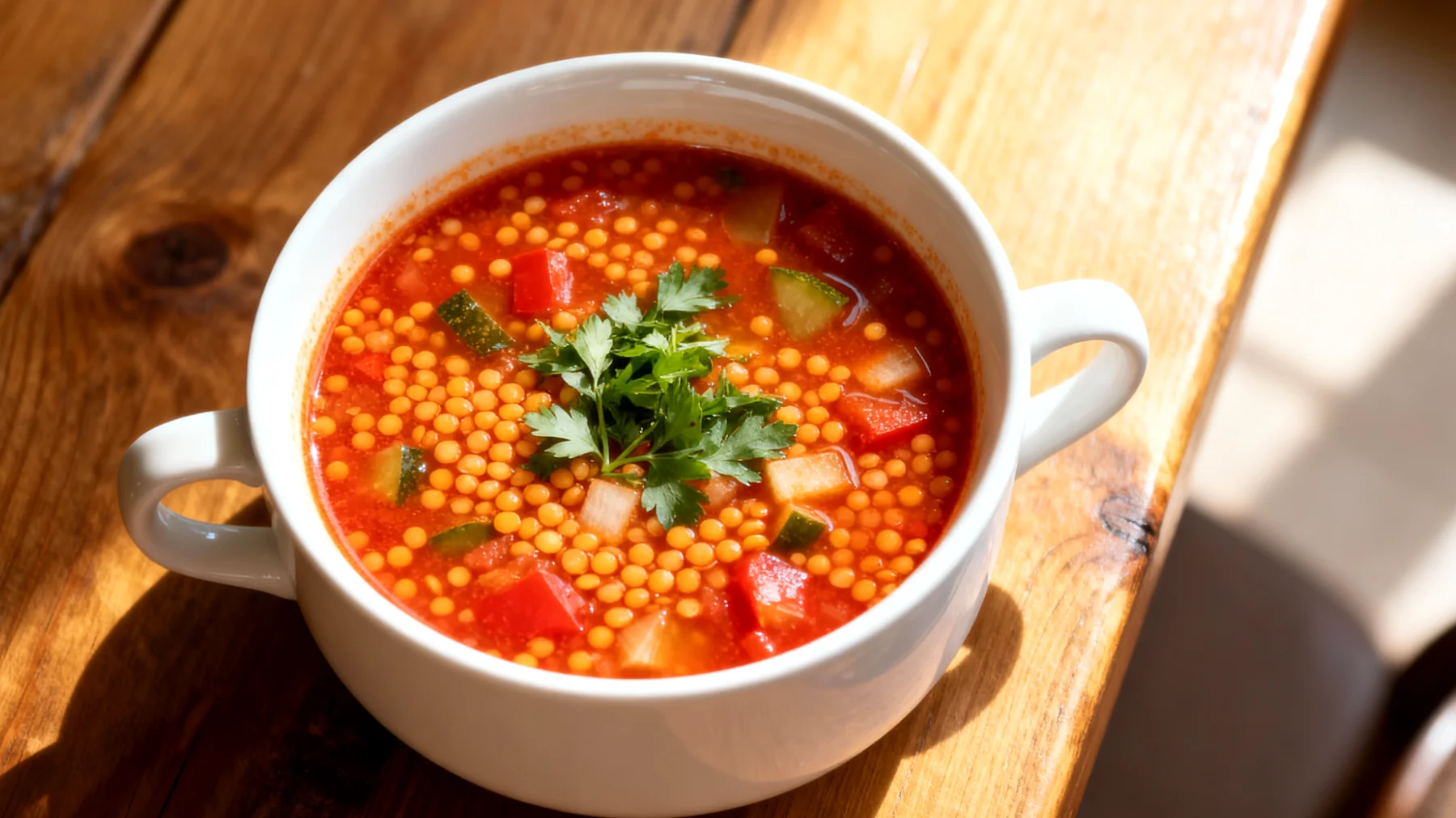 Mercimek ve Sebze Çorbası (Kırmızı Mercimek Bazlı)"