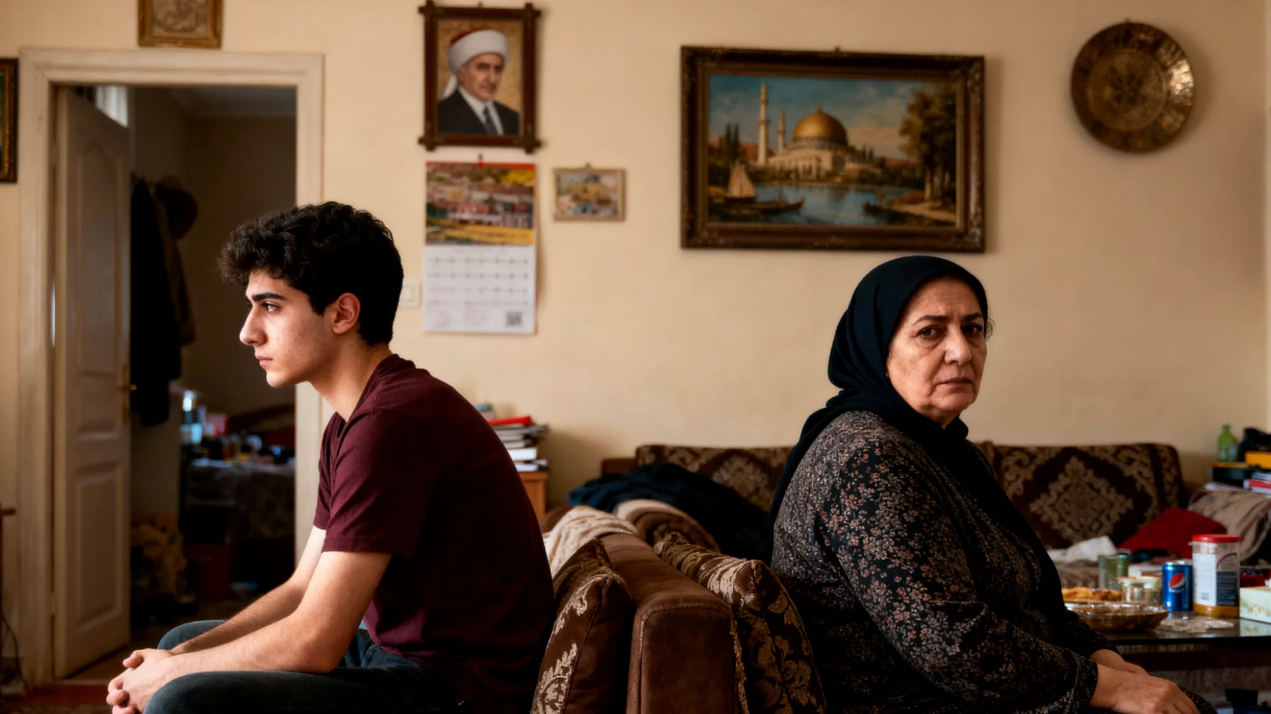 Genç yetişkin çocuk, annesinin değerlerini ve yaşam tarzını 'modası geçmiş' bularak sürekli eleştiriyor ve reddiyor. Anne ise çocuğunun seçimlerini anlamakta zorlanıyor ve aralarında derin bir uçurum oluşuyor."